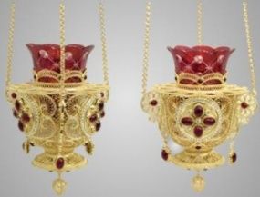 Лампада филигранная №18 / золочение Лампада филигранная №18 / золочение