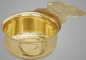 Ковш для теплоты латунь золочение Ковш для теплоты латунь золочение