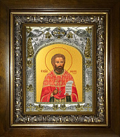Икона освященная Мирон (Ржепик) священномученик в деревянном киоте