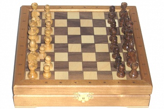Мини-шахматы деревянные (высота короля 1,75")