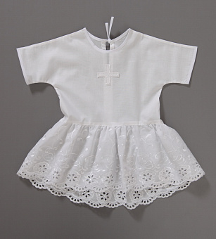 Крестильная рубашка для девочки №18 Крестильная рубашка для девочки №18