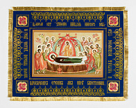 Плащаница малая бархат печать Прес. Богородицы №1 Плащаница малая бархат печать Прес. Богородицы №1