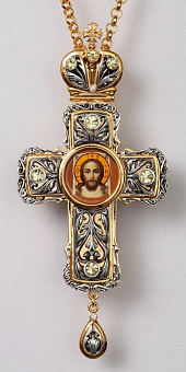 Крест наперсный №45 / золочение, серебрение Крест наперсный №45 / золочение, серебрение