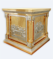 Облачение на престол №14 1.0*1.0 частичное золочение эмаль Облачение на престол №14 1.0*1.0 частичное золочение эмаль