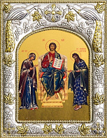 Икона освященная Деисус Спас на престоле с предстоящими