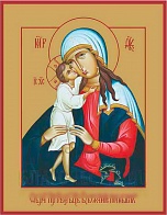 Икона "Богородица Взыскание погибших" с золочением