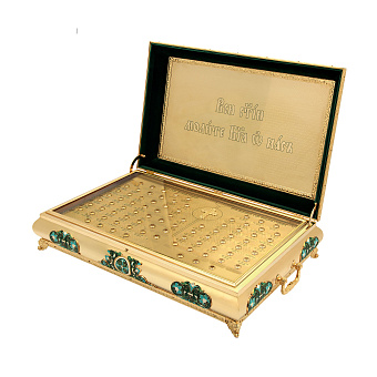 Ковчег для частиц святых мощей №18 золочение эмаль Ковчег для частиц святых мощей №18 золочение эмаль