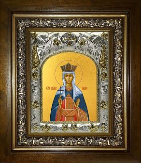 Икона освященная ''Тамара благоверная царица'', в деревяном киоте