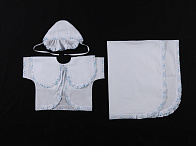 Крестильный комплект №3 (рубашка, пеленка, чепчик)