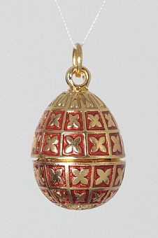 Яйцо-кулон пасхальное №21 эмаль / золочение Яйцо-кулон пасхальное №21 эмаль / золочение