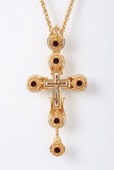 Крест наперсный №65 / золочение / серебро (УИН) Крест наперсный №65 / золочение / серебро (УИН)