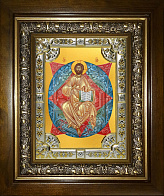 Икона освященная Спас в Силах в деревянном киоте