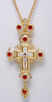 Крест наперсный №58 / золочение / серебро (УИН) Крест наперсный №58 / золочение / серебро (УИН)