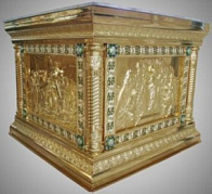 Облачение на престол №6 1.0*1.0 гальванопластика золочение эмаль Облачение на престол №6 1.0*1.0 гальванопластика золочение эмаль