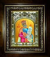 Икона освященная ''Давид царь и пророк'', в деревяном киоте