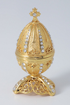 Яйцо пасхальное малое открывающееся, литьевое / золочение Яйцо пасхальное малое открывающееся, литьевое / золочение