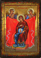 Икона Пресвятой Богородицы Непраздная (греческая икона)