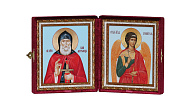 Икона Складень ИЛИЯ (Илья) Муромский, Преподобный и АНГЕЛ Хранитель