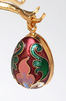 Яйцо-кулон пасхальное №5 эмаль / золочение Яйцо-кулон пасхальное №5 эмаль / золочение