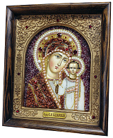 Икона Пресвятой Богородицы Казанской с натуральными камнями