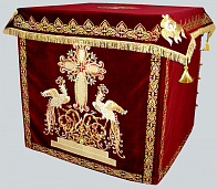 Облачение на престол 1 х 1 бархат вышивка а/м Облачение на престол 1 х 1 бархат вышивка а/м