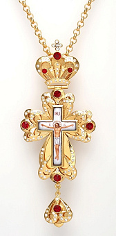 Крест наперсный №1 / золочение / серебро (УИН) Крест наперсный №1 / золочение / серебро (УИН)