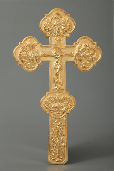 Крест напрестольный №4 гальванопластика / золочение Крест напрестольный №4 гальванопластика / золочение