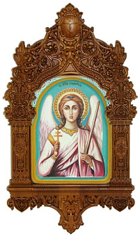 Рукописная икона ''Ангел Хранитель'' на кипарисе Рукописная икона ''Ангел Хранитель'' на кипарисе