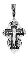 Православный крестик нательный из серебра