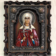 Икона Святая мученица Татиана, резная из дерева