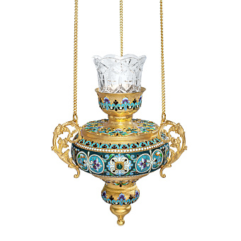 Лампада филигранная №12 эмаль / золочение Лампада филигранная №12 эмаль / золочение