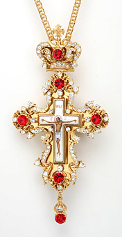 Крест наперсный №21 / золочение / серебрo (УИН) Крест наперсный №21 / золочение / серебрo (УИН)