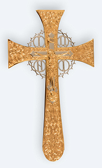 Крест напрестольный №4-3 мальтийский №2 гальванопластика золочение Крест напрестольный №4-3 мальтийский №2 гальванопластика золочение