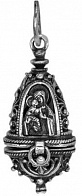 Ладанка из серебра Владимирская Божия Матерь, 4,32 г, 10х28