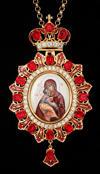 Панагия №180 / золочение / серебро эмаль (УИН) Панагия №180 / золочение / серебро эмаль (УИН)