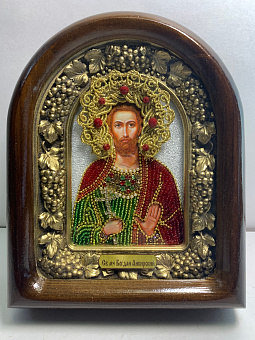 169 Именная икона Богдан (Феодот) Анкирский бисер дерево 169 Именная икона Богдан (Феодот) Анкирский бисер дерево