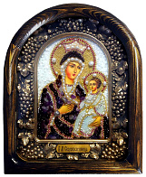 Икона Пресвятой Богородицы СКОРОПОСЛУШНИЦА (БИСЕР, КАМНИ)