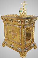 Стол панихидный 80 свечей золочение эмаль(на базе престола №5) Стол панихидный 80 свечей золочение эмаль(на базе престола №5)