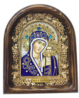 Икона Пресвятой Богородицы Казанская из бисера