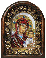 Икона Богородица Казанская из бисера