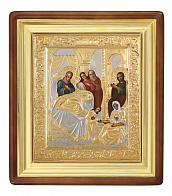 Икона живописная в киоте 24х30 масло, риза №283, киот №1 Рождество Богородицы