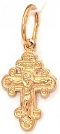 Крест православный из золота из коллекции Иваново весом 0,96 грамм