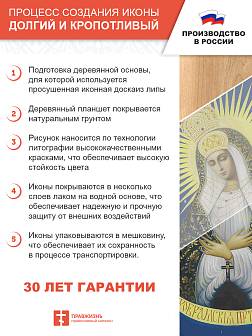 Икона Пресвятой Богородицы НЕУВЯДАЕМЫЙ ЦВЕТ (МЕШКОВИНА)