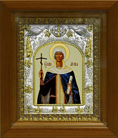 Икона освященная ''Нина равноапостольная'', в деревяном киоте