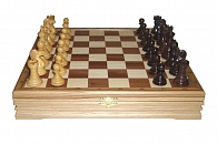 Шахматы классические малые деревянные, 32*32см (высота короля 2,75")