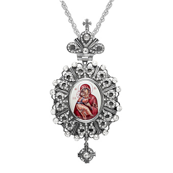 Панагия №76 / серебрение / Владимирская БМ Панагия №76 / серебрение / Владимирская БМ