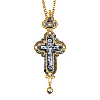 Крест наперсный №155 гальванопластика / золочение, серебрение Крест наперсный №155 гальванопластика / золочение, серебрение