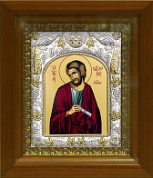 Икона освященная ''Иаков Зеведеев апостол (Яков)'', в деревяном киоте