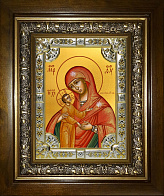 Икона освященная Девпетерувская Божия Матерь в деревянном киоте