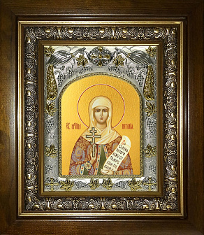 Икона освященная ''Наталья, в деревяном киоте